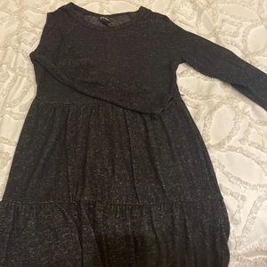 Long sleeve black dress